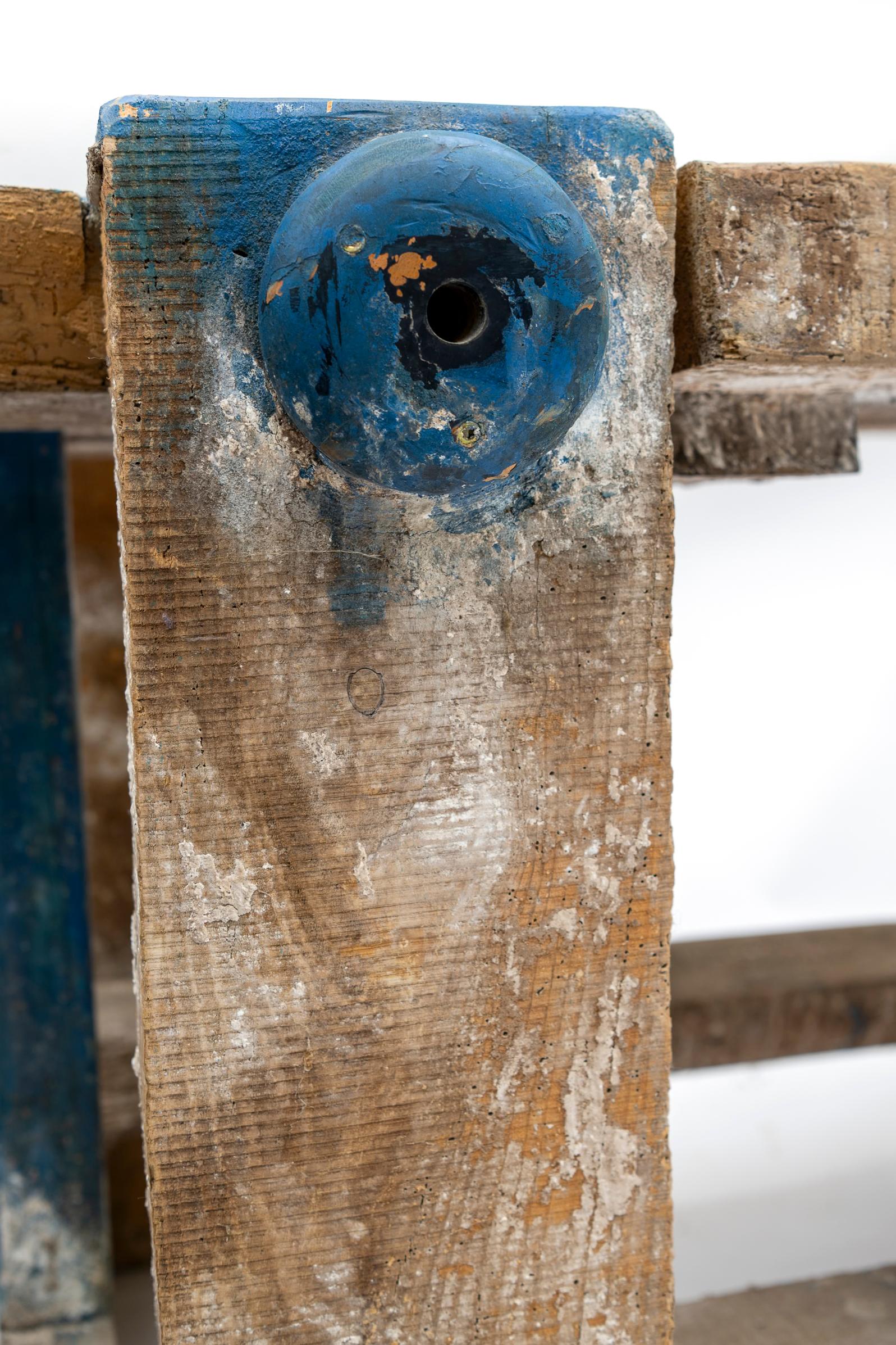 18th - 19th Century European Weathered Wood Carpenters Table For Sale 13
