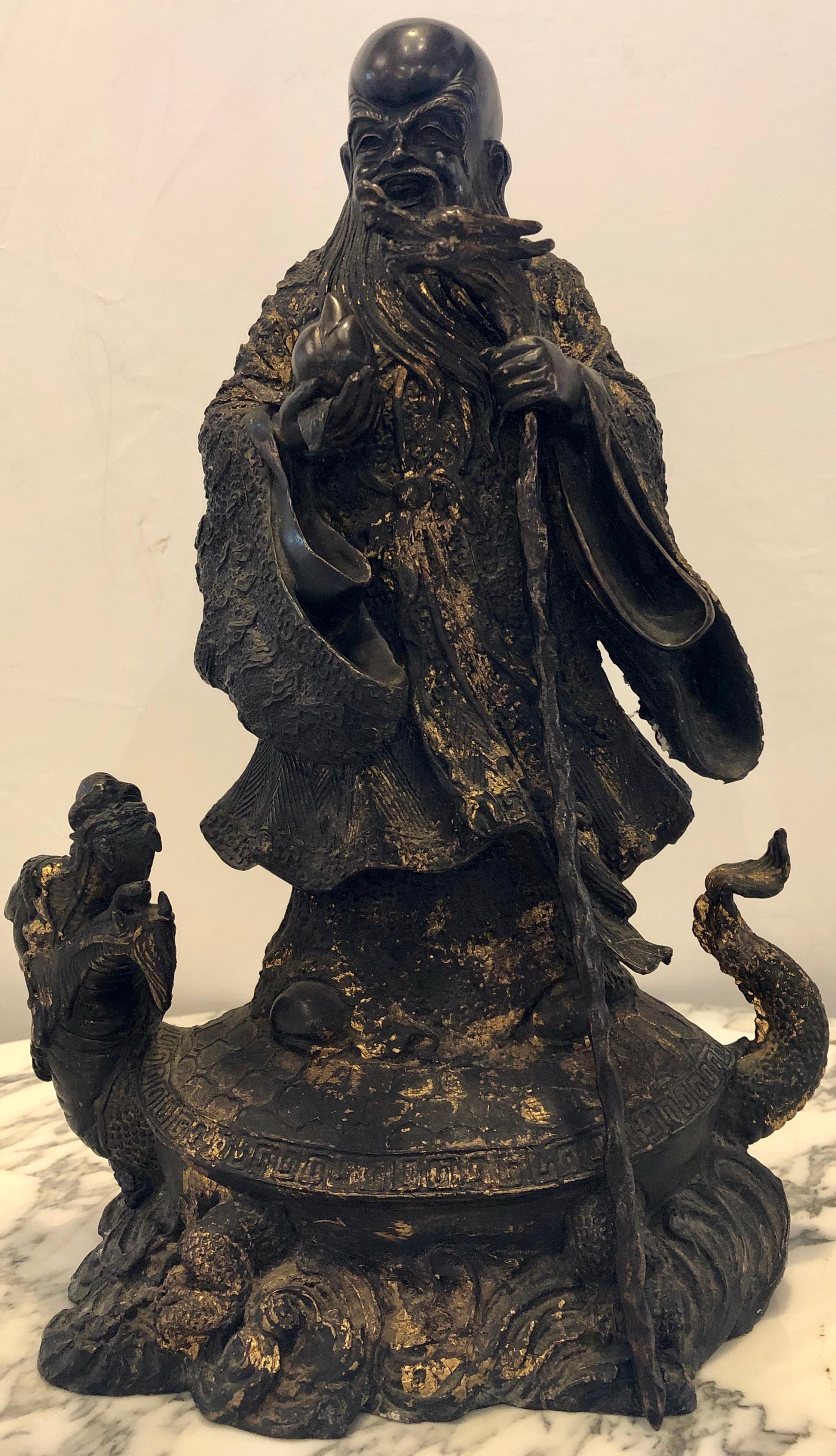 Chinese Export 18th-19th Century Figure One of the Three Gods of Good Fortune