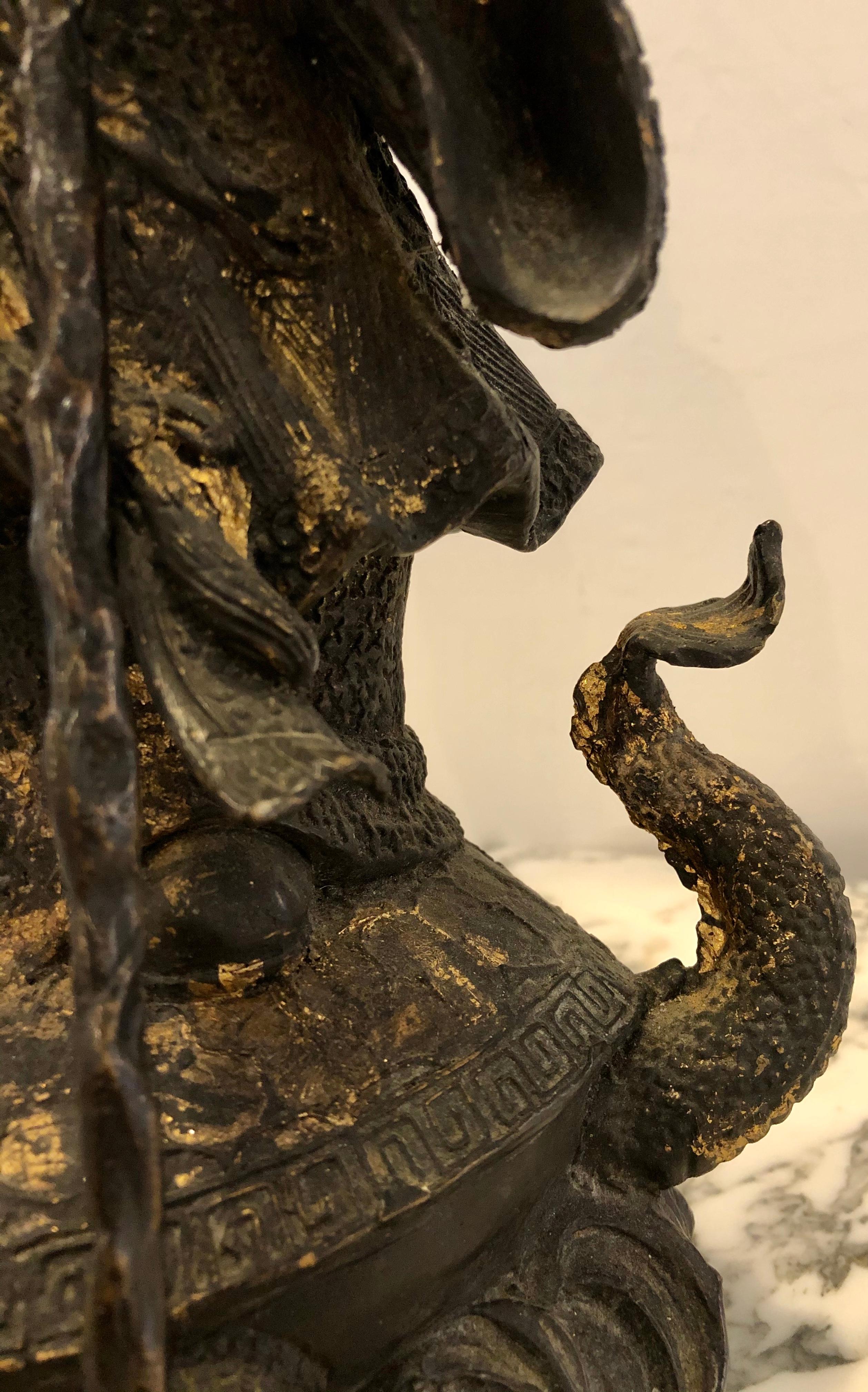 18th-19th Century Figure One of the Three Gods of Good Fortune In Good Condition In Manhasset, NY
