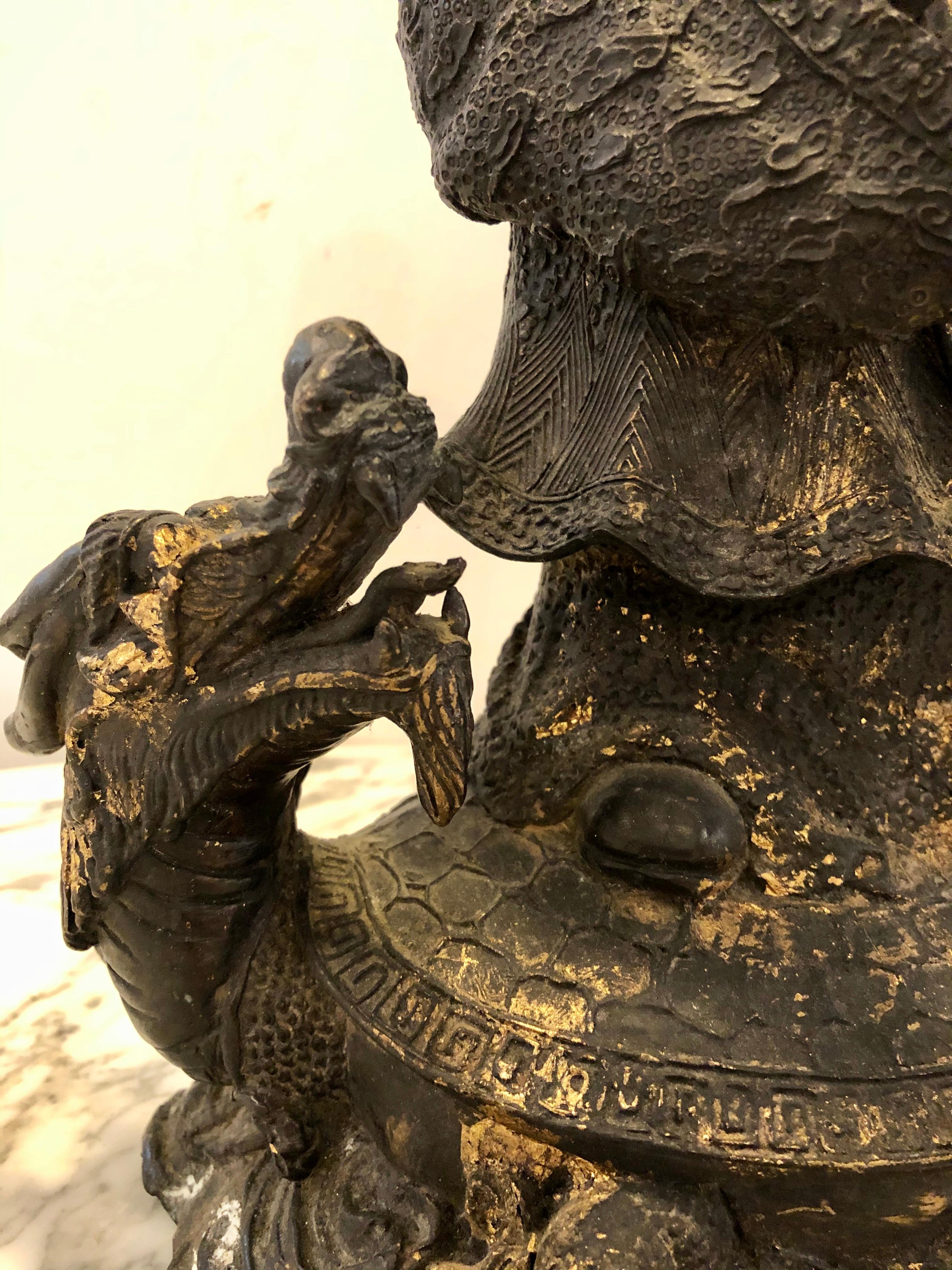 Bronze 18th-19th Century Figure One of the Three Gods of Good Fortune