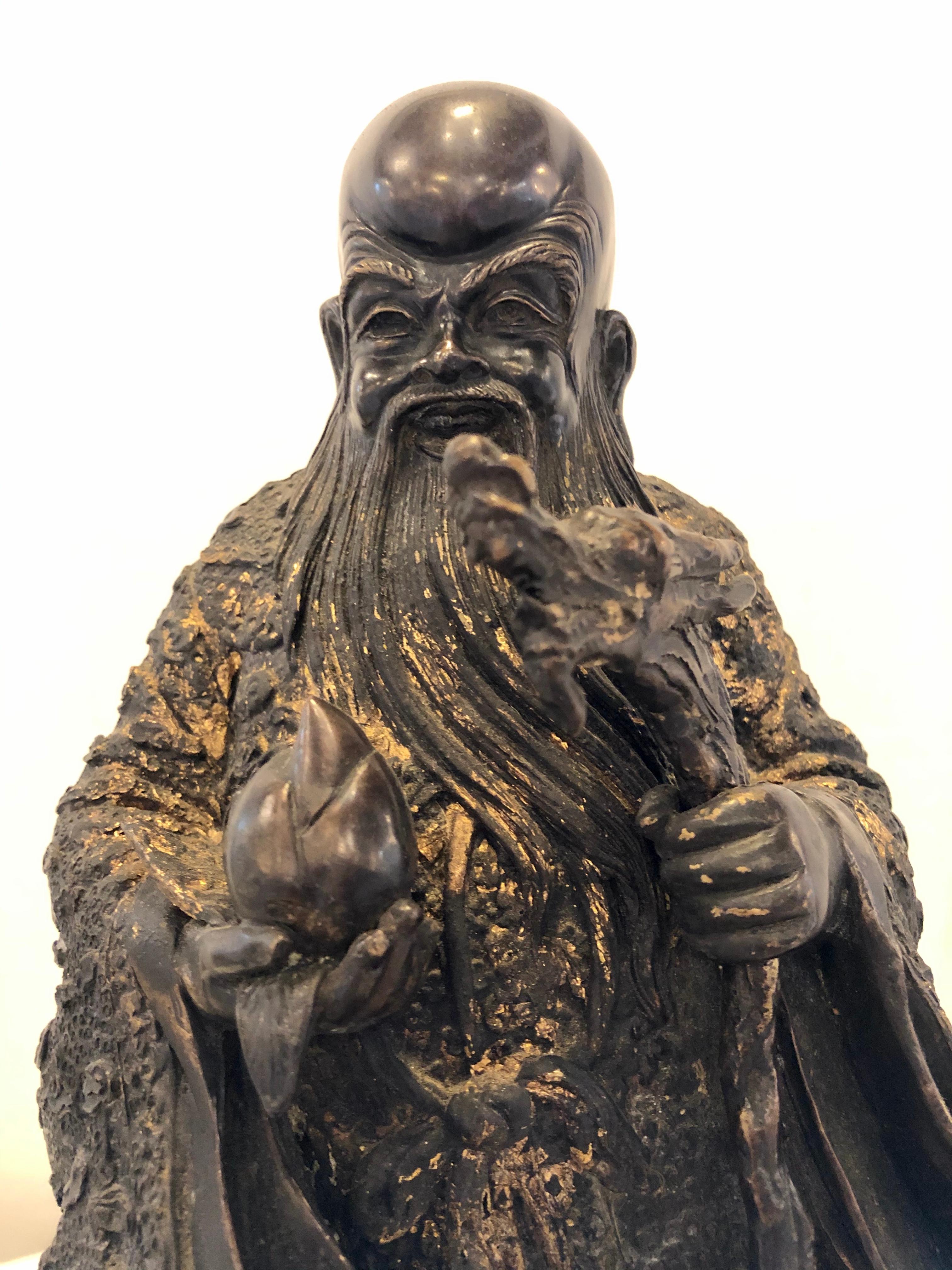 18th-19th Century Figure One of the Three Gods of Good Fortune 2