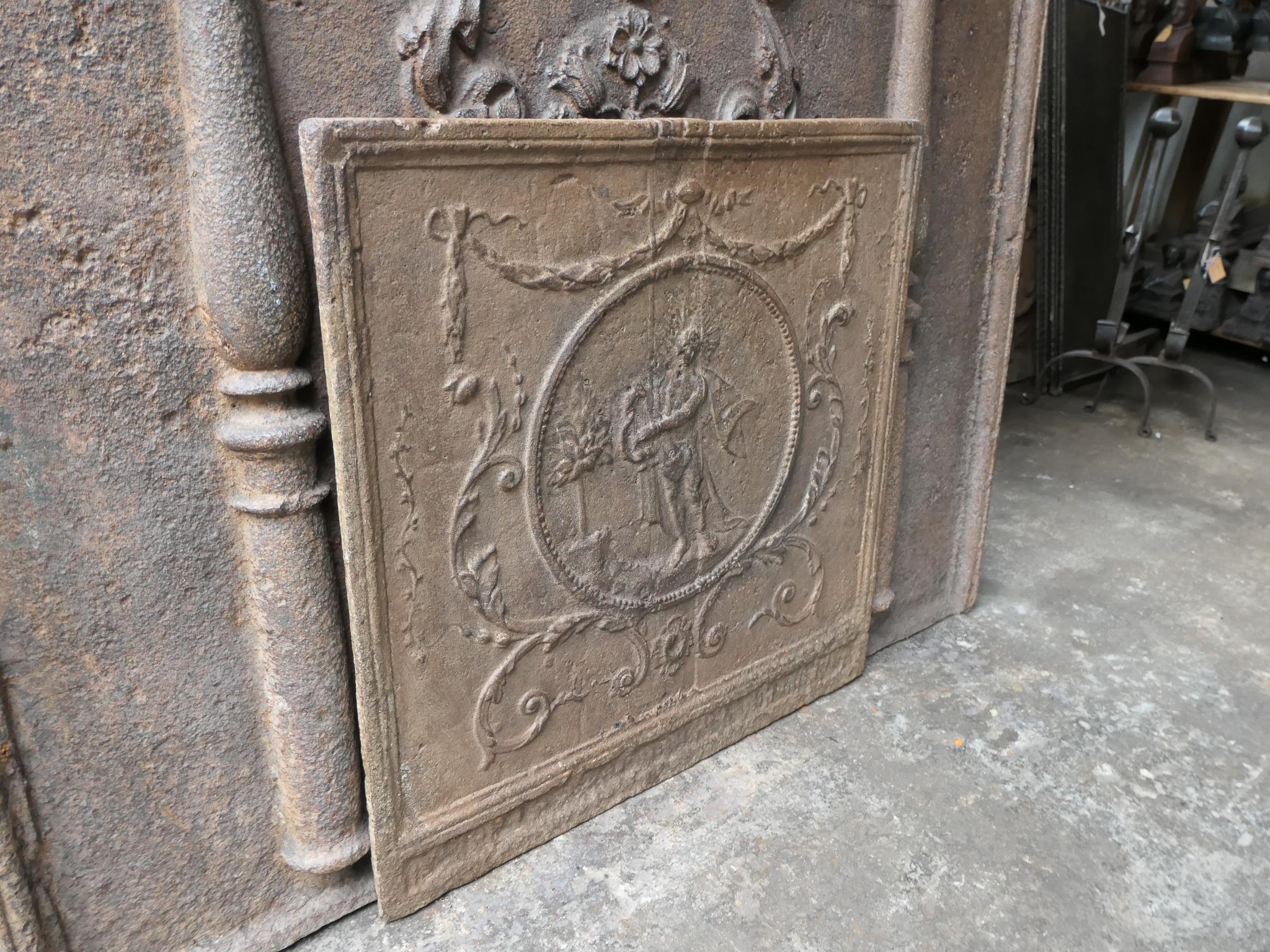 18th - 19th Century French 'Apollo with Lyre' Fireback 4