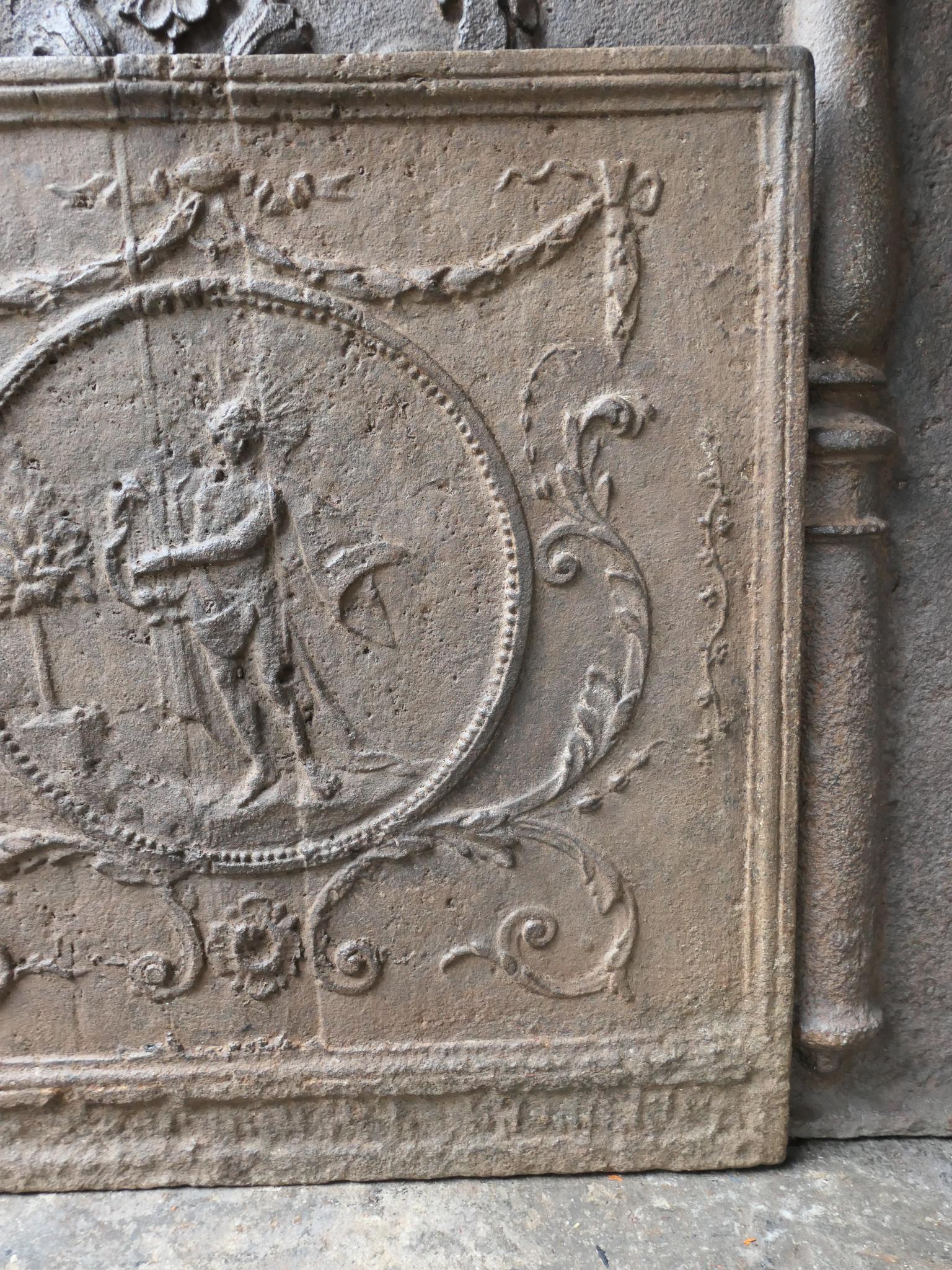 18th - 19th Century French 'Apollo with Lyre' Fireback 3