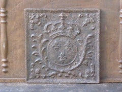 18th-19th Century French 'Arms of France' Fireback