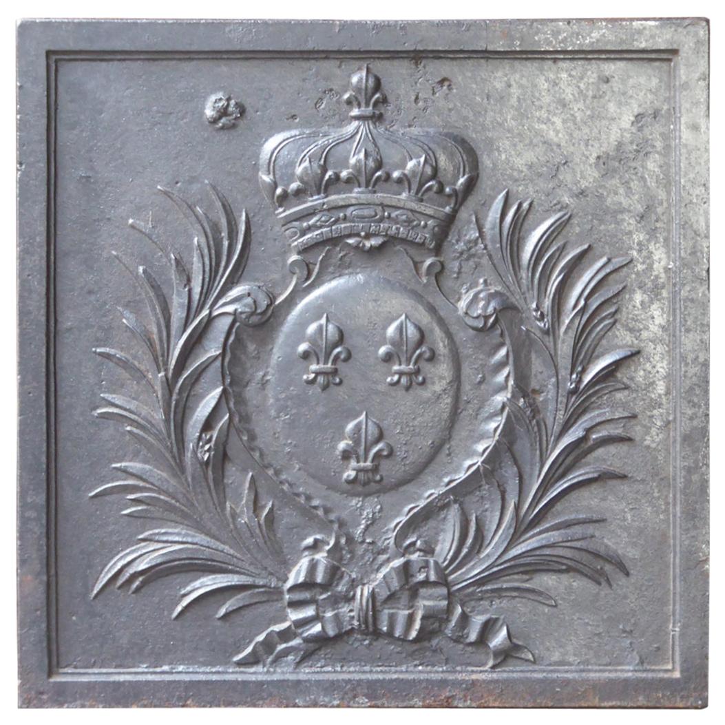 18th-19th Century French 'Arms of France' Fireback
