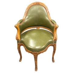 18th/ 19th Century French Bergère de Bureau or Corner Chair