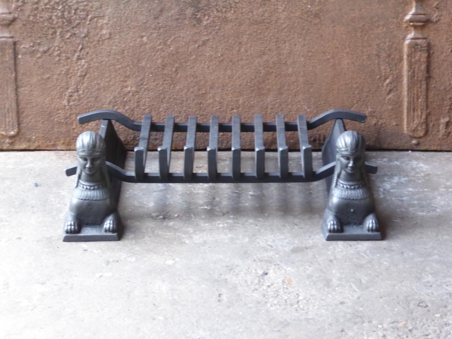 Cast 18th-19th Century French Empire Fire Grate, Fireplace Grate