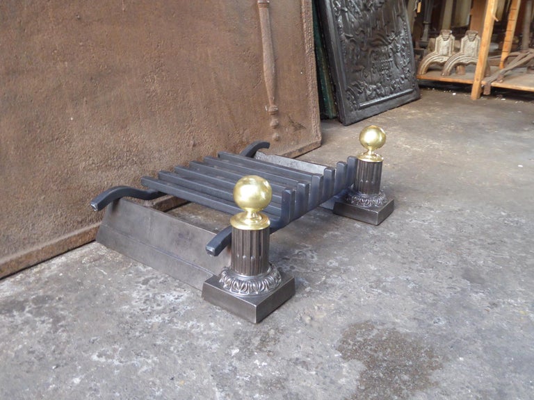18th-19th Century French Fire Grate, Fireplace Grate For Sale 7
