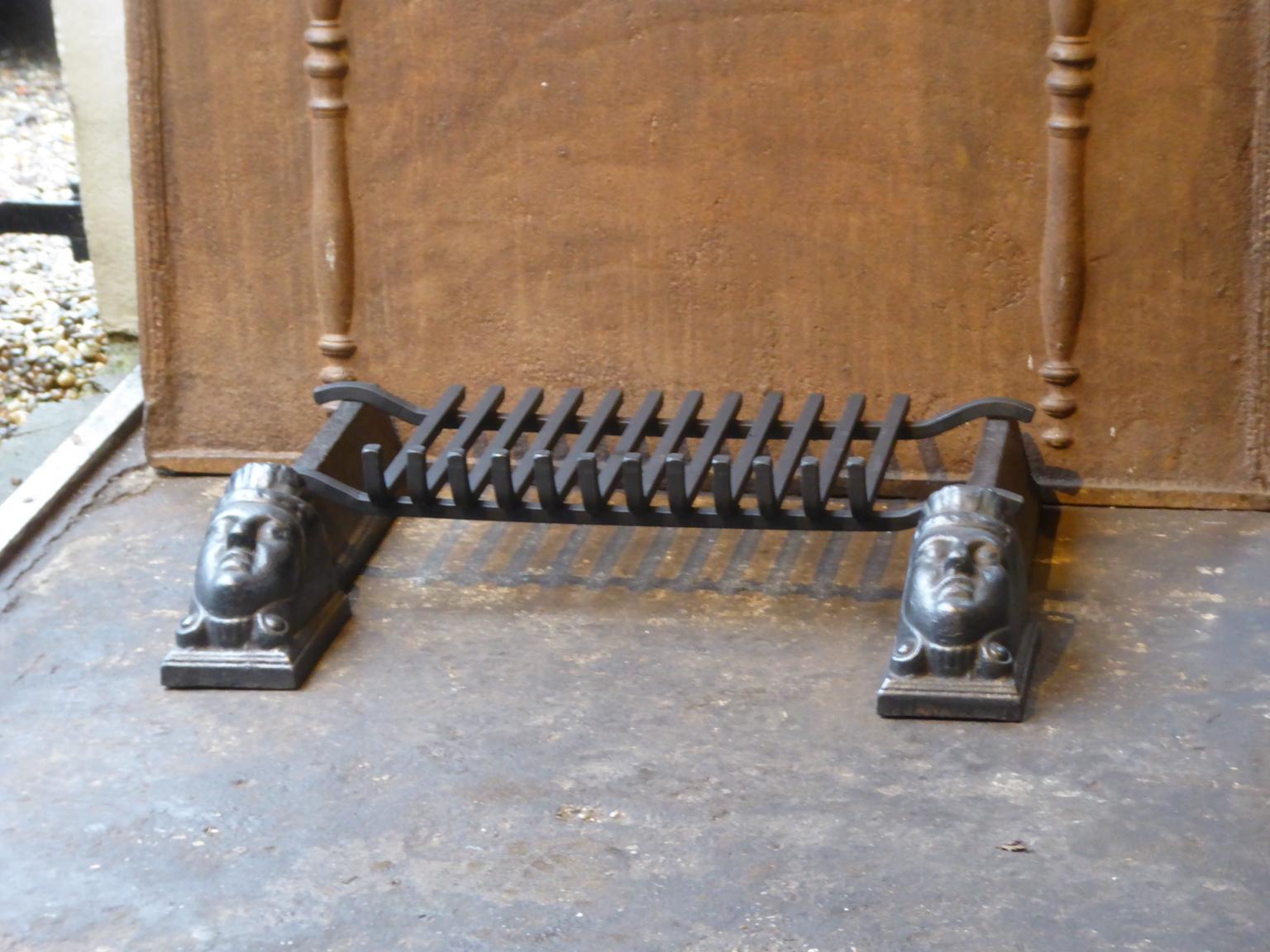 Neoclassical 18th-19th Century French Fire Grate, Fireplace Grate
