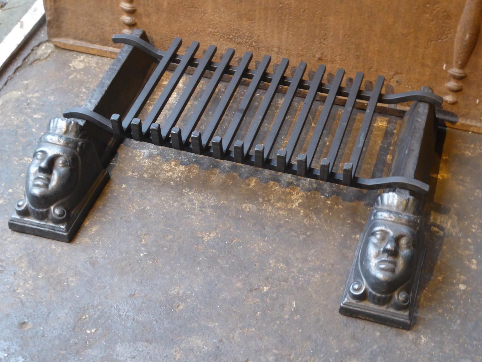18th-19th Century French Fire Grate, Fireplace Grate In Good Condition In Amerongen, NL