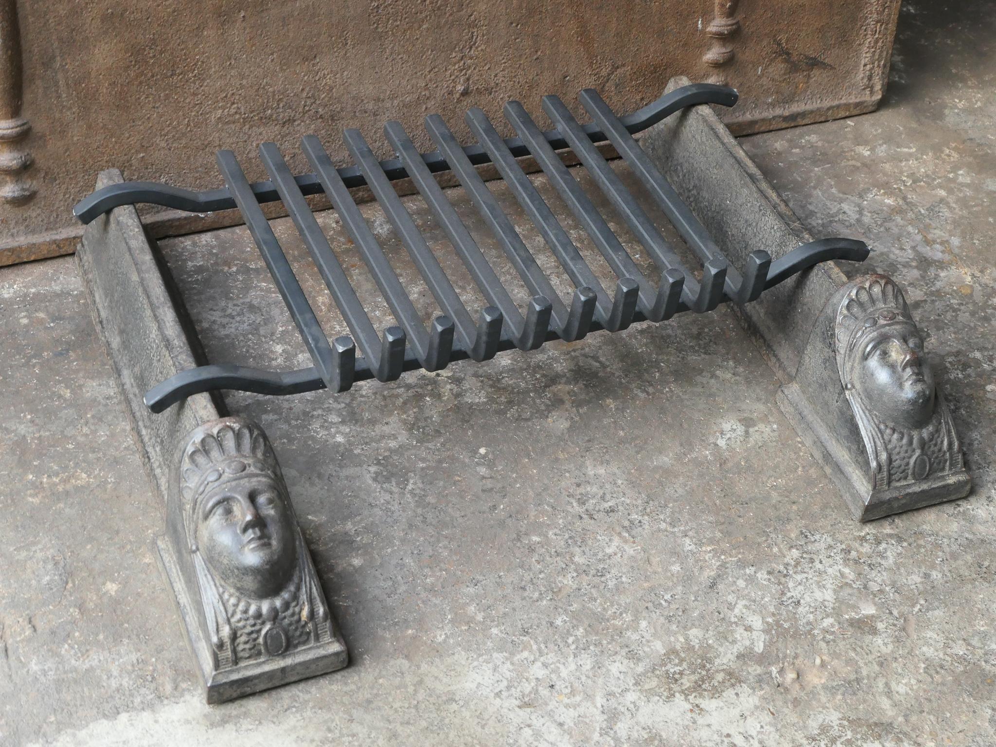 18th-19th Century French Fire Grate, Fireplace Grate 1