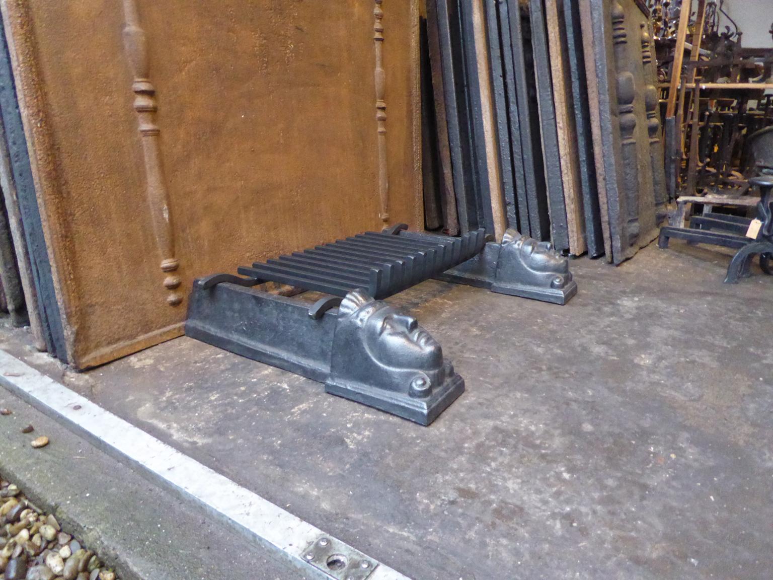 18th-19th Century French Fire Grate, Fireplace Grate 3