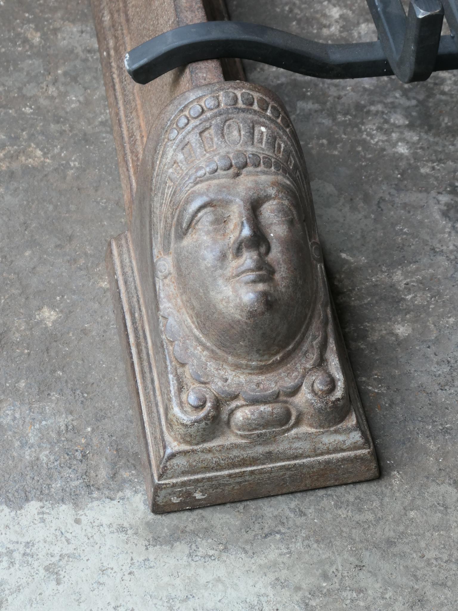 18th-19th Century French Fire Grate, Fireplace Grate 3
