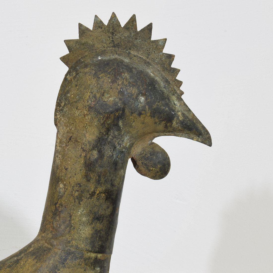 18th-19th Century, French Folk Art Copper Rooster, Weathervane 13