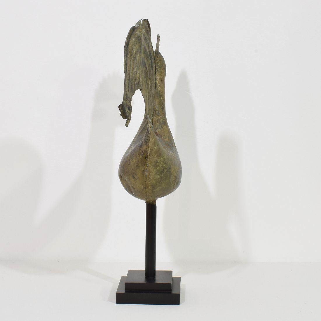 18th-19th Century, French Folk Art Copper Rooster, Weathervane 1