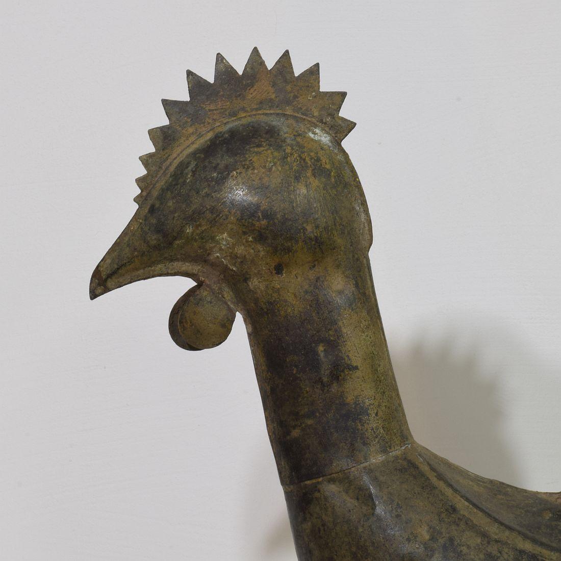 18th-19th Century, French Folk Art Copper Rooster, Weathervane 2