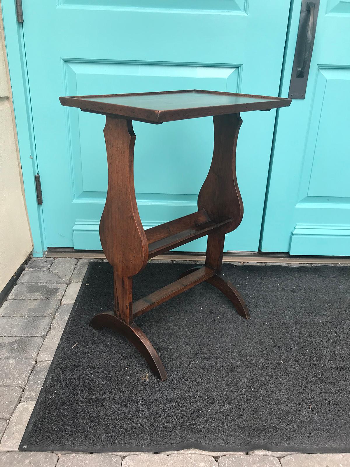 18th-19th century French fruitwood side table.
