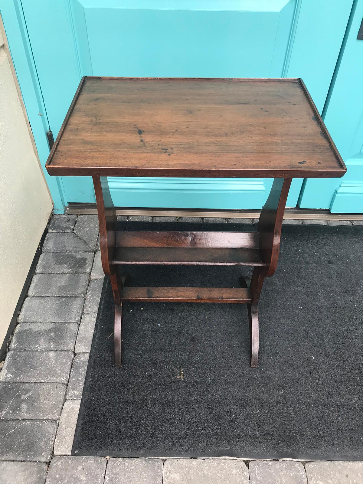 18th Century 18th-19th Century French Fruitwood Side Table For Sale