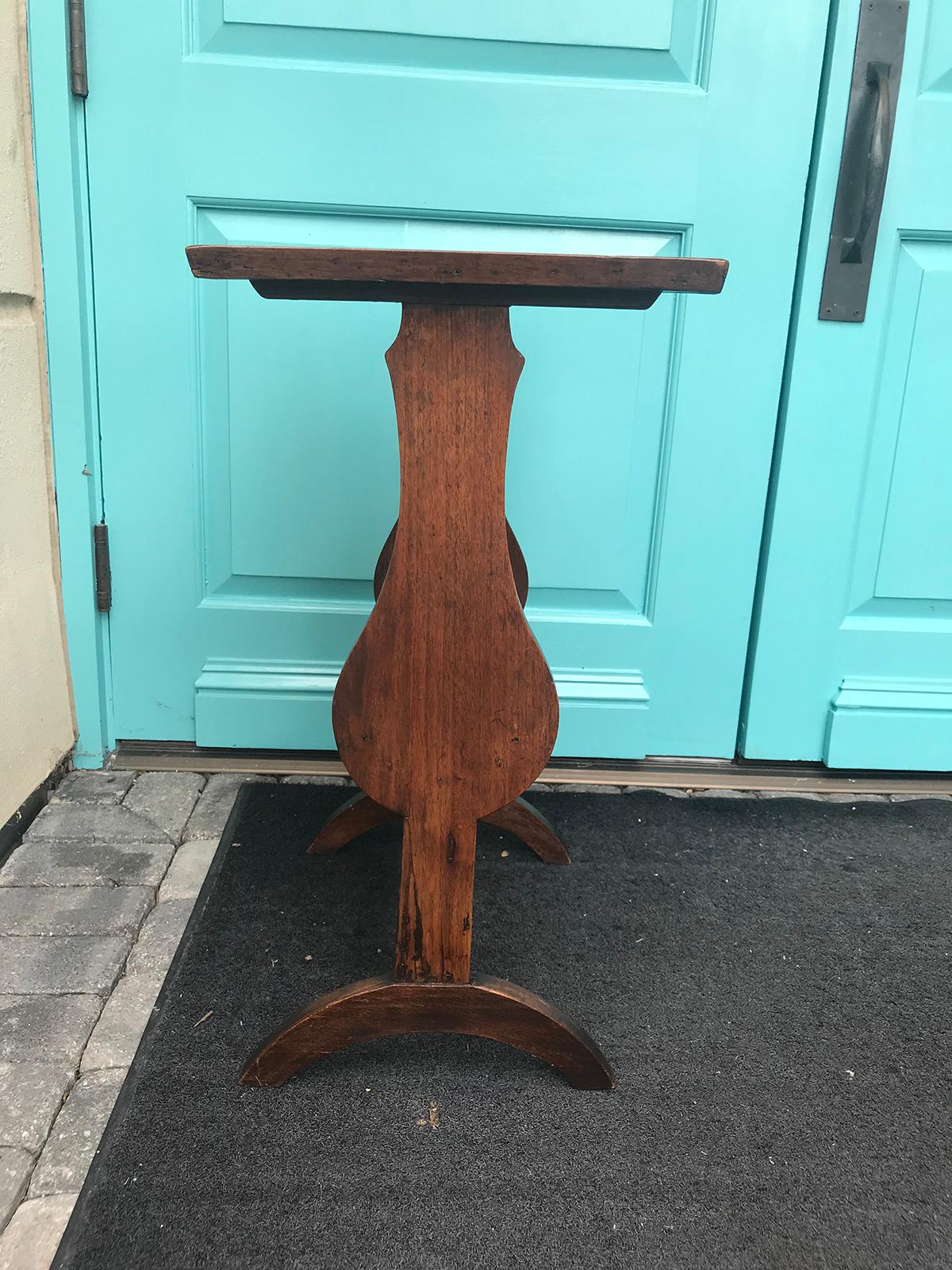 Wood 18th-19th Century French Fruitwood Side Table For Sale