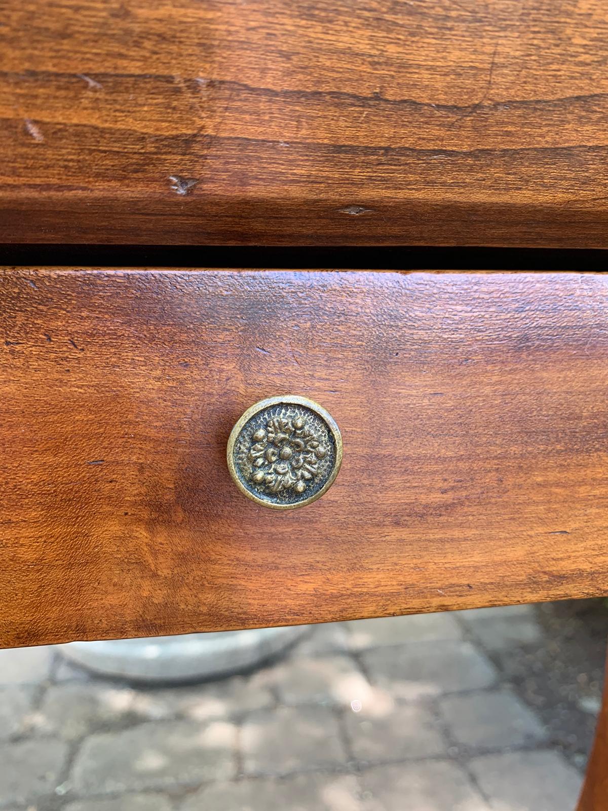 18th-19th Century French Fruitwood Vide Poche Side Table with Drawer 8