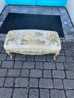 18th/19th Century French Louis XV Bench with Needlepoint