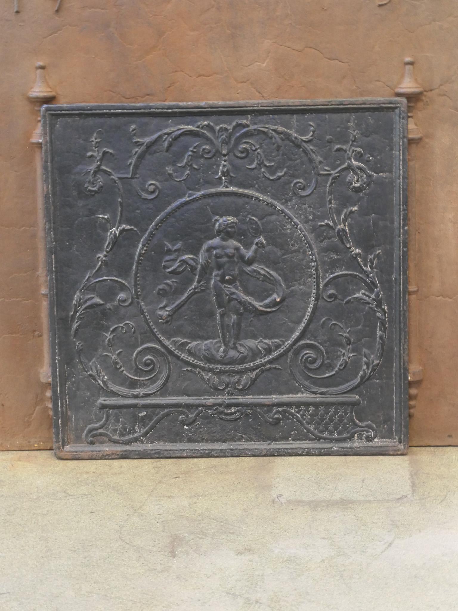 Néoclassique Plaque de cheminée / crédence d'arrière de la période néoclassique française « Vénus » du 18e -19e siècle en vente