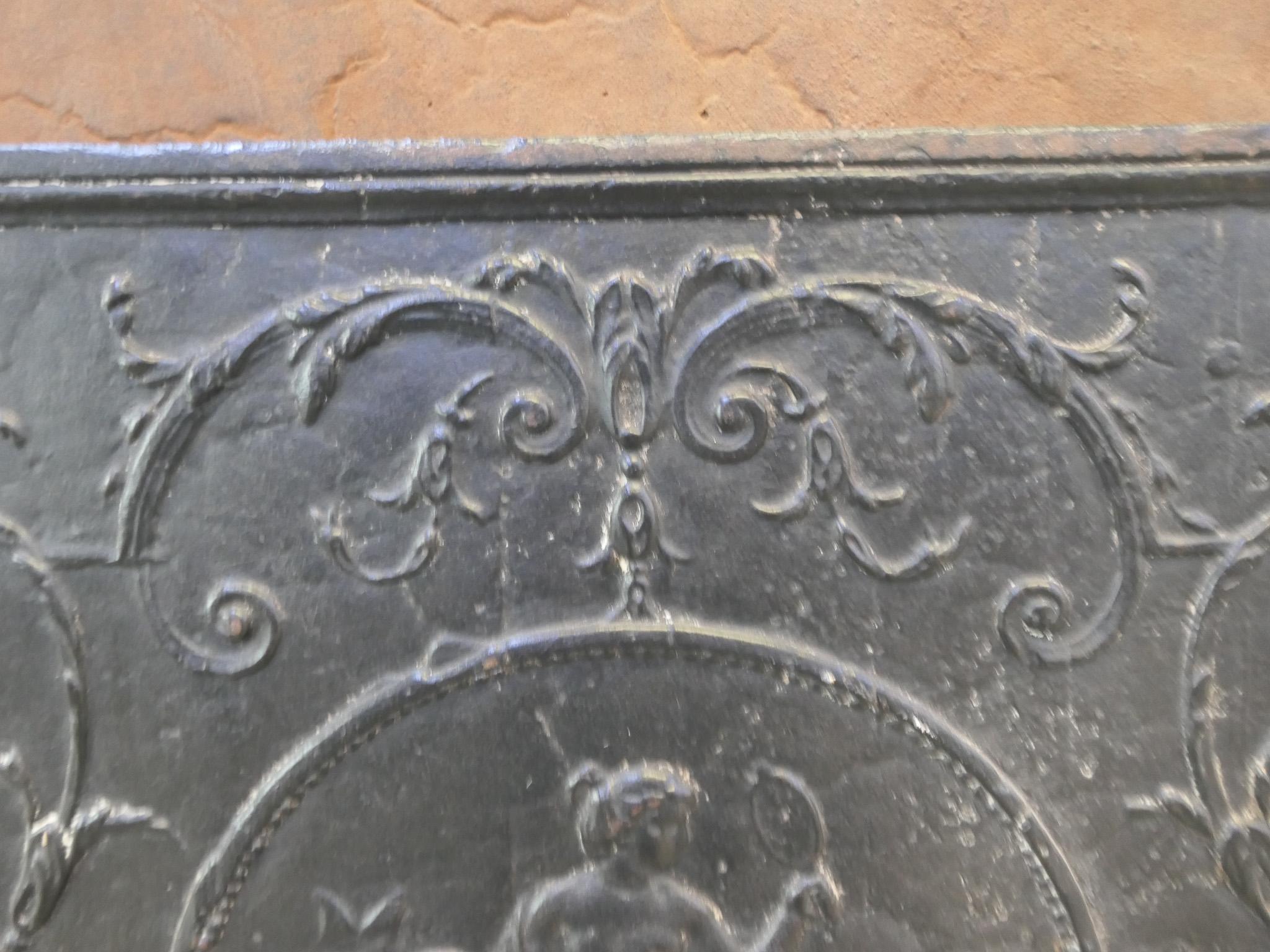Plaque de cheminée / crédence d'arrière de la période néoclassique française « Vénus » du 18e -19e siècle en vente 1