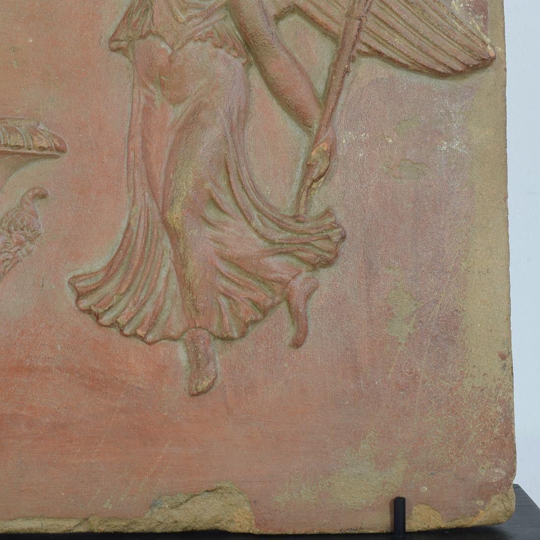 18th/ 19th Century French Neoclassical Terracotta Panel with Angels 9