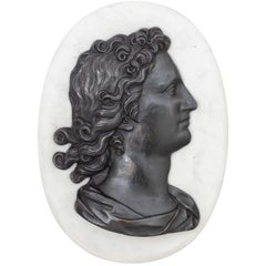 18th - 19th Century French Pair of Oval Bronze Bas Reliefs - Antique Wall Décor