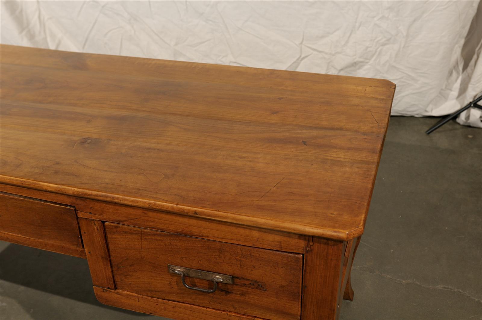 18th-19th Century French Provincial Fruitwood Desk 2