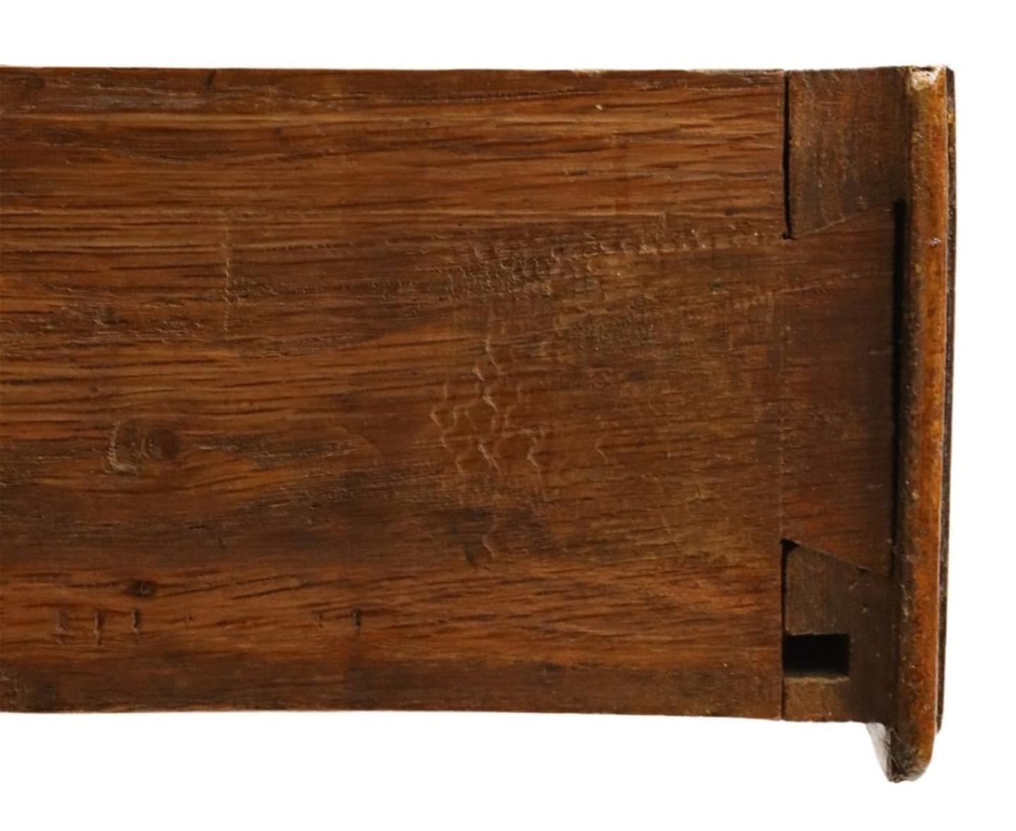 18th/19th Century French Provincial Oak Early Marquetry Sideboard  For Sale 3