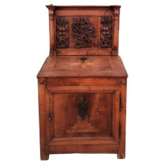 18th/19th Century French Provincial Religious Oratory Sacristy Cabinet