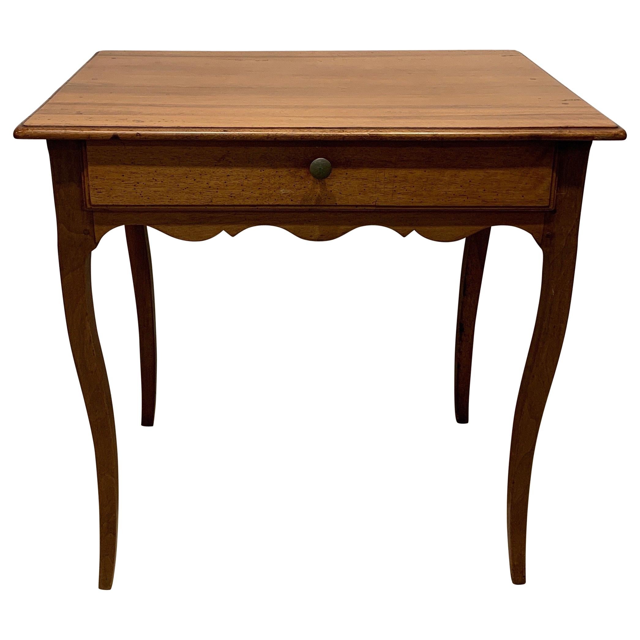18th-19th Century French Provincial Walnut Small Work Table