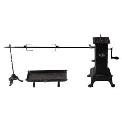 18th - 19th Century French Roasting Jack and Attachments
