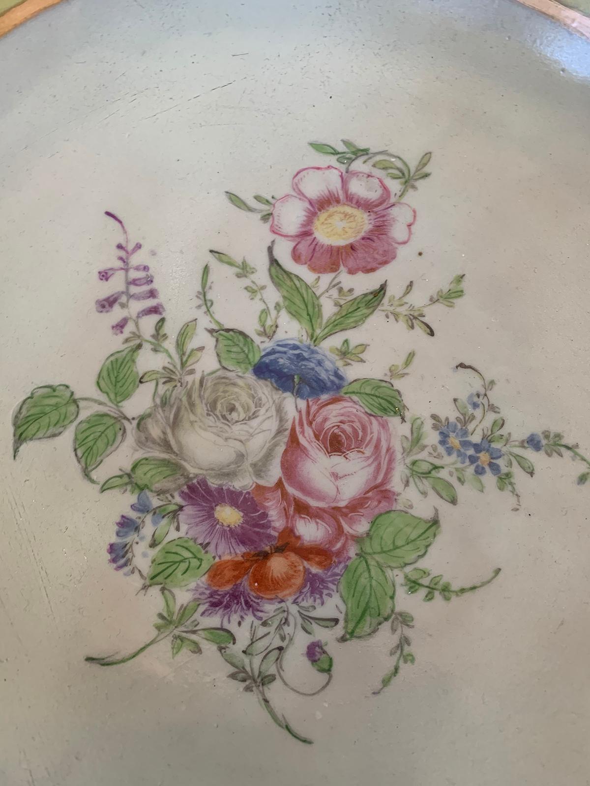 18th-19th Century French Sèvres Porcelain Punch Bowl, Marked 2
