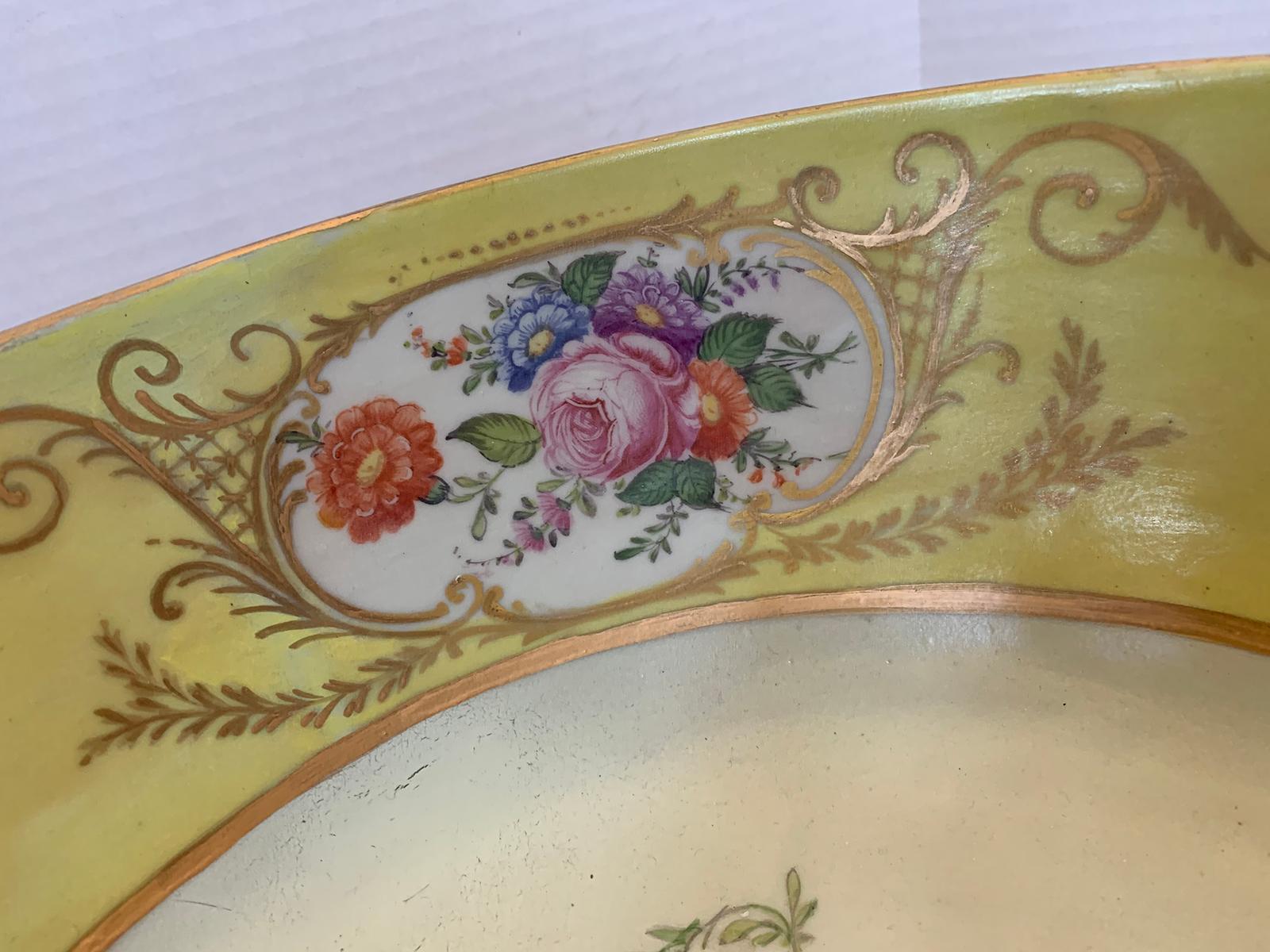 18th-19th Century French Sèvres Porcelain Punch Bowl, Marked 3