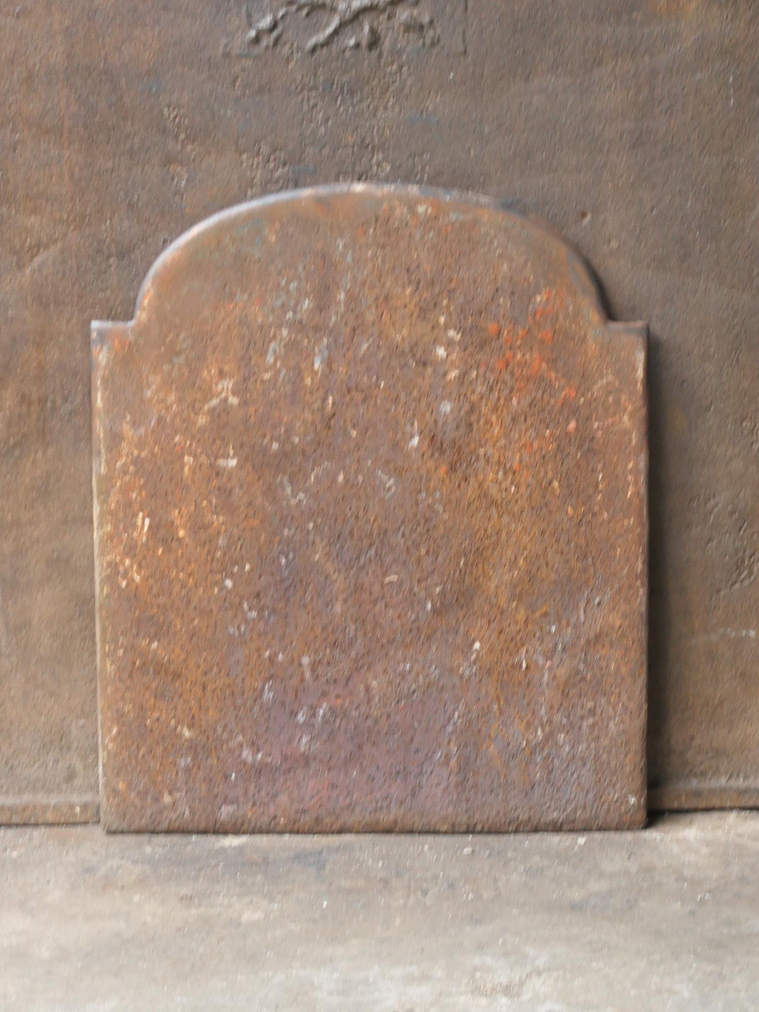18th-19th Century French 'the Time' Fireback / Backsplash For Sale 8