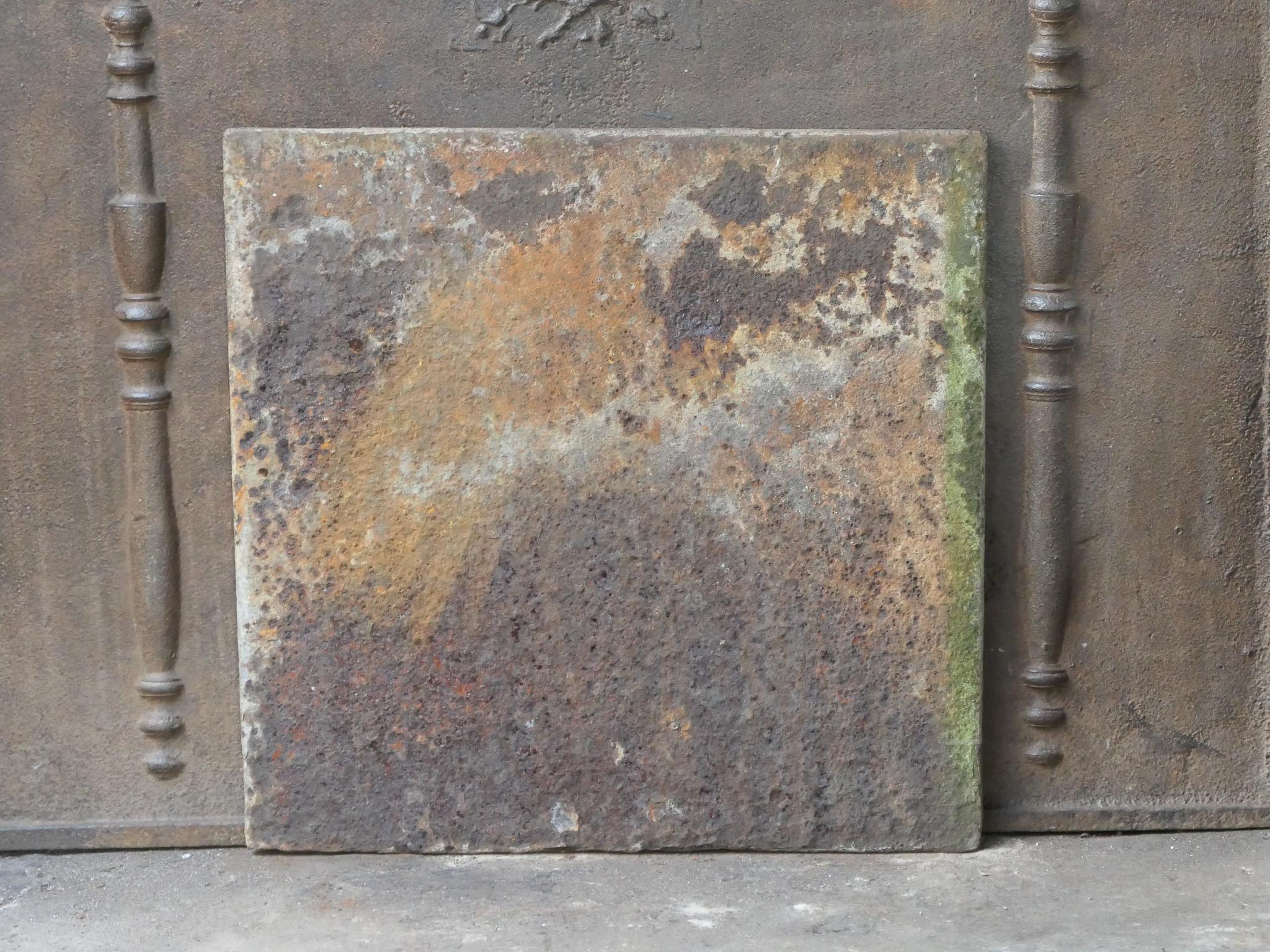 18th-19th Century French 'the Time' Fireback / Backsplash For Sale 9