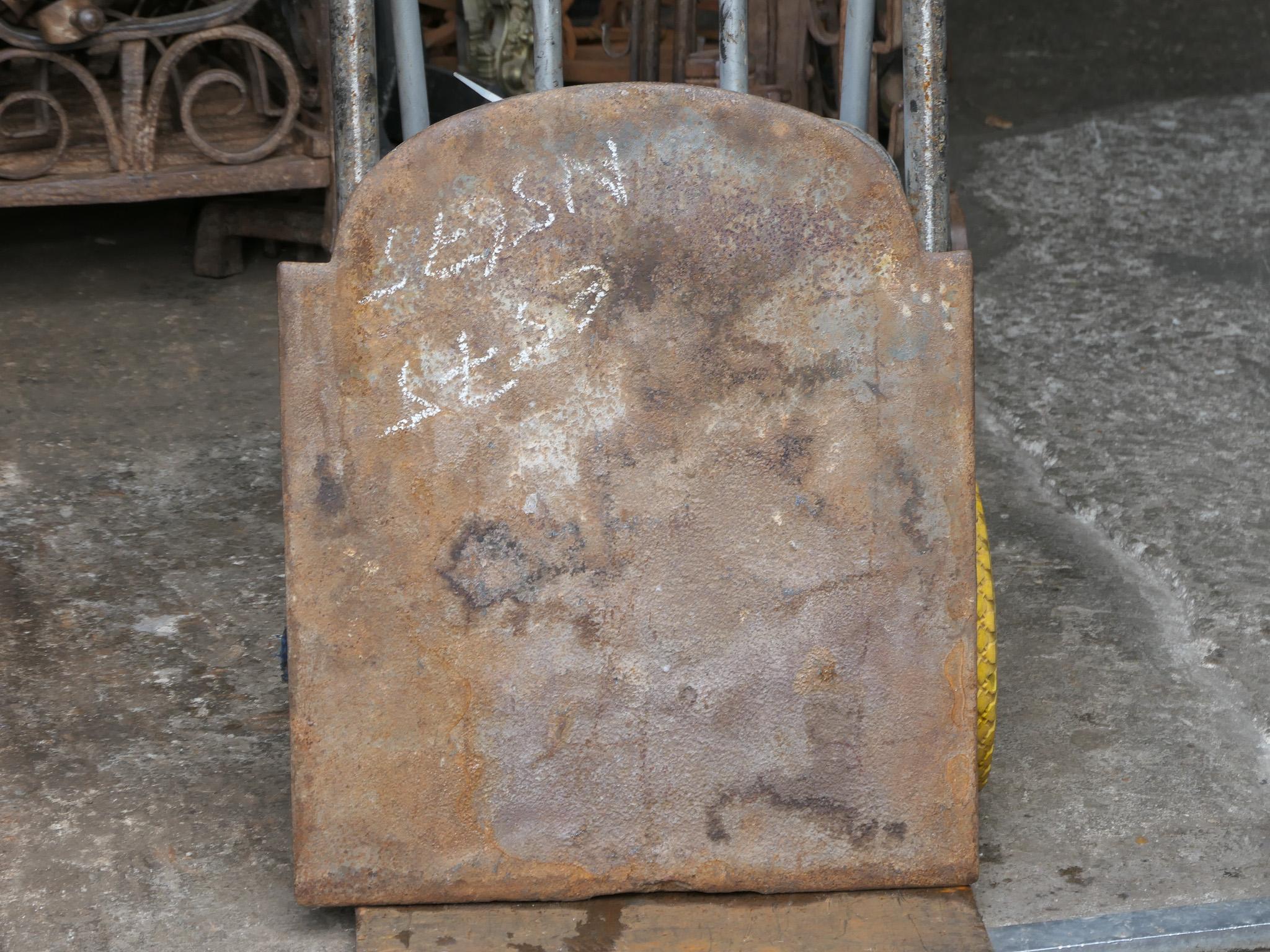 18th-19th Century French 'the Time' Fireback / Backsplash For Sale 8