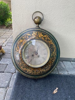 18th-19th Century French Tole Wall Clock