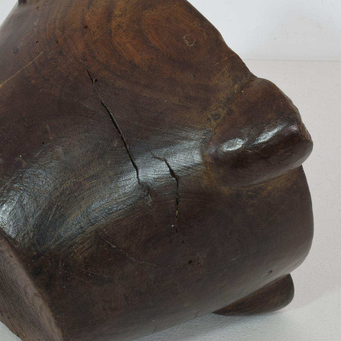 18th-19th Century, French Wooden Mortar For Sale 5