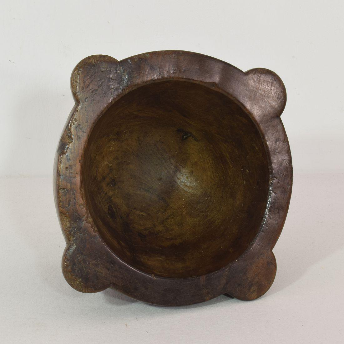 18th-19th Century, French Wooden Mortar For Sale 7