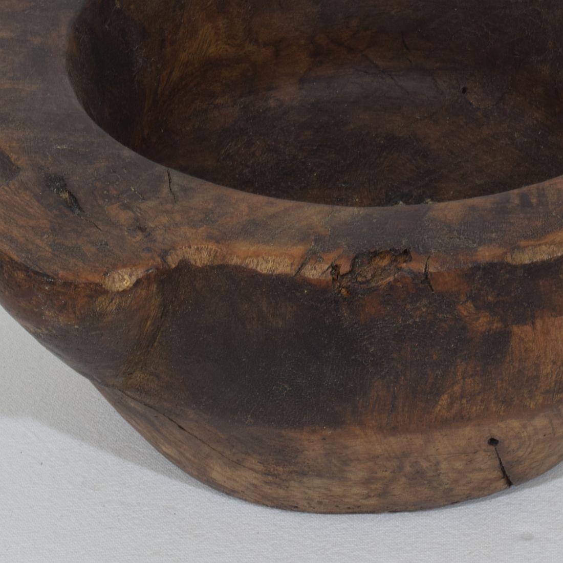 Mortaio di legno francese del XVIII-XIX secolo in vendita 6