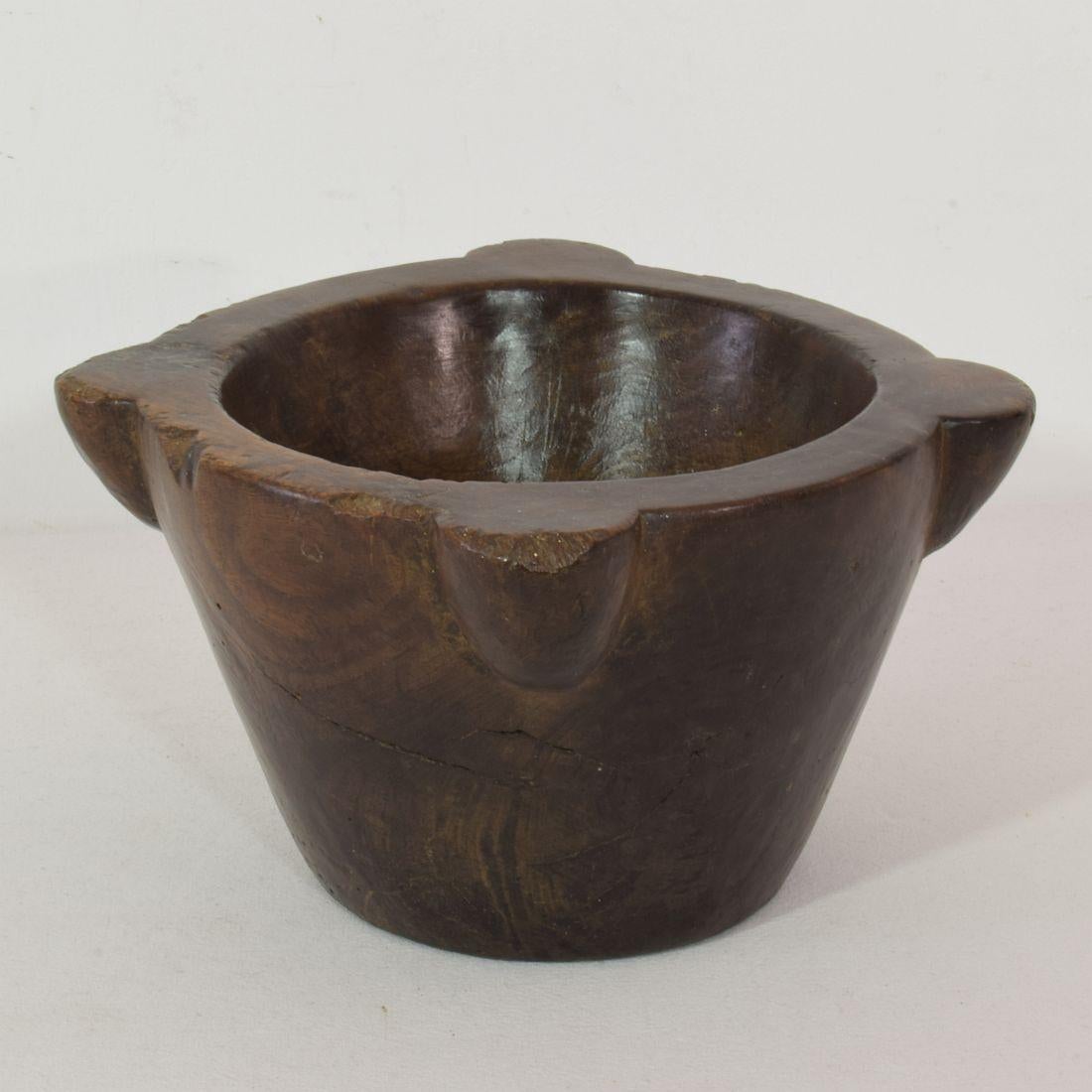 18th-19th Century, French Wooden Mortar For Sale 2