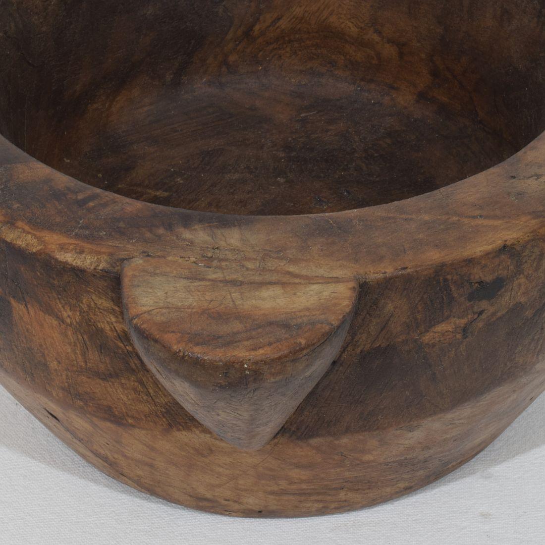 Mortaio di legno francese del XVIII-XIX secolo in vendita 2
