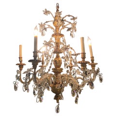 18th- 19th Century Genovese Giltwood Chandelier