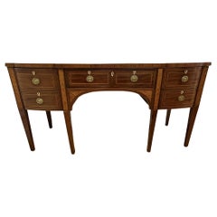 18th / 19th Century George lll Sideboard, Mahogany, Wine Drawer, Inlaid