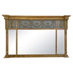 18th-19th Century Gold Swedish Gustavian Antique Gilded Pinewood Wall Mirror