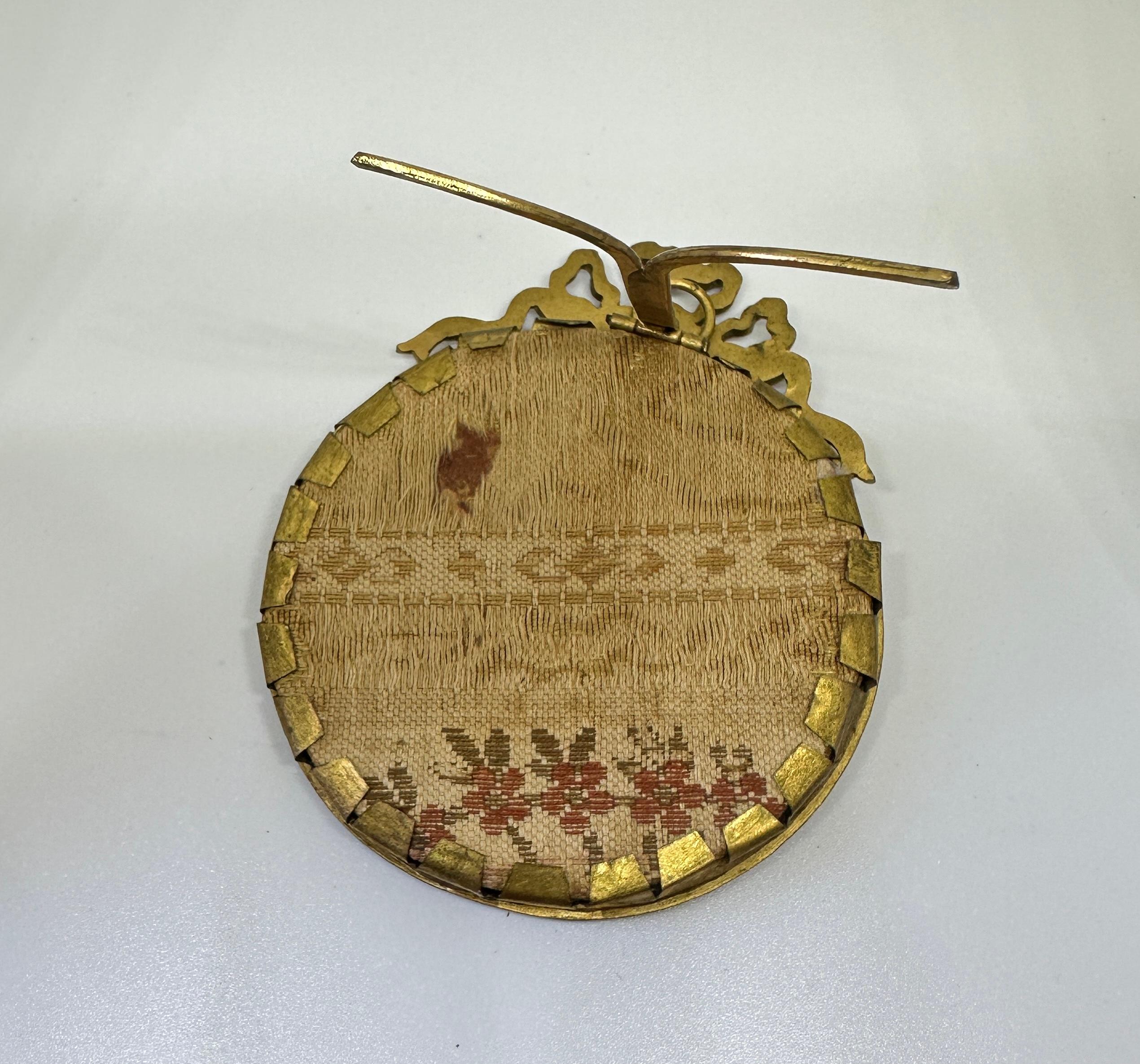 18th-19th Century Hand Painted Portrait Miniature Painting Queen Crown Jewels For Sale 1