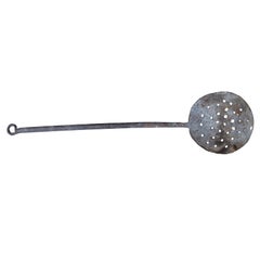 18th-19th Century Iron Tea Strainer Spoon